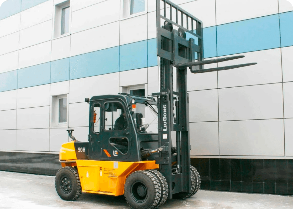 Rent of an excavator loader hourly payment